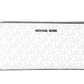 Michael Kors Jet Set Travel Large Optic White Signature Continental Wrist Wallet