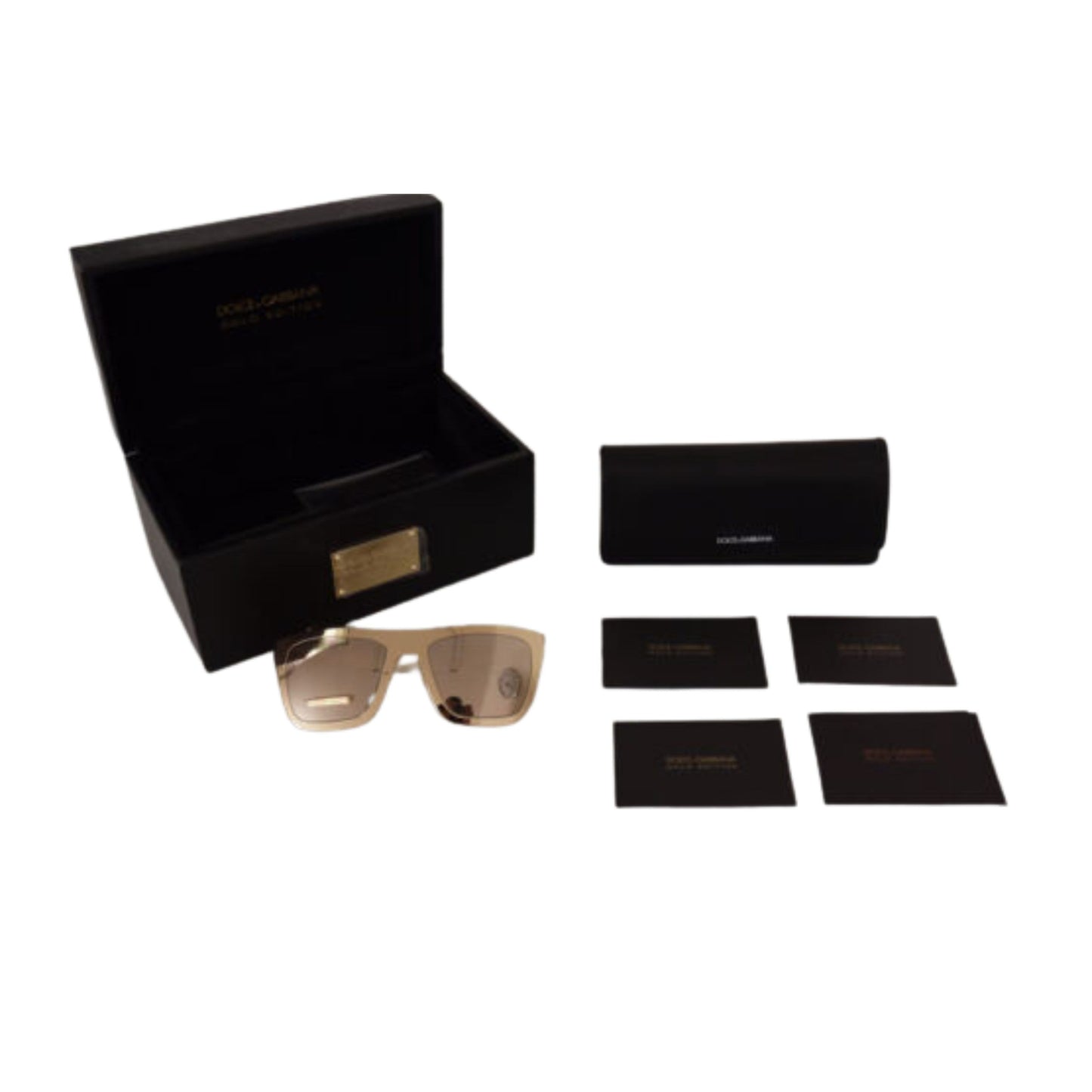 Dolce & Gabbana Elegant Gold Plated Unisex Sunglasses