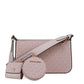 Michael Kors Jet Set Small Powder Blush PVC Crossbody Tech Handbag Purse