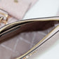 Michael Kors Jet Set Small Powder Blush PVC Crossbody Tech Handbag Purse