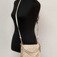 COACH Mollie 22 Small Light Khaki Coated Canvas Bucket Crossbody Handbag