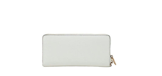 Michael Kors Jet Set Travel Large Optic White Gold Continental Wristlet Wallet