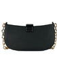 Michael Kors Carmen Small Black Saffiano Leather Pouchette Handbag Purse Bag