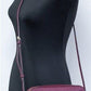 Michael Kors Jet Set Large East West Mulberry Leather Zip Chain Crossbody Bag