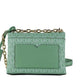 Michael Kors Cece Small Sea Green Signature PVC Convertible Flap Crossbody Bag