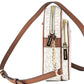 Michael Kors Jet Set Medium Vanilla PVC North South Chain Crossbody Handbag