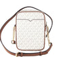 Michael Kors Jet Set Medium Vanilla PVC North South Chain Crossbody Handbag