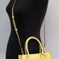 Michael Kors Mercer Medium Sunshine Pebble Leather Messenger Crossbody Handbag