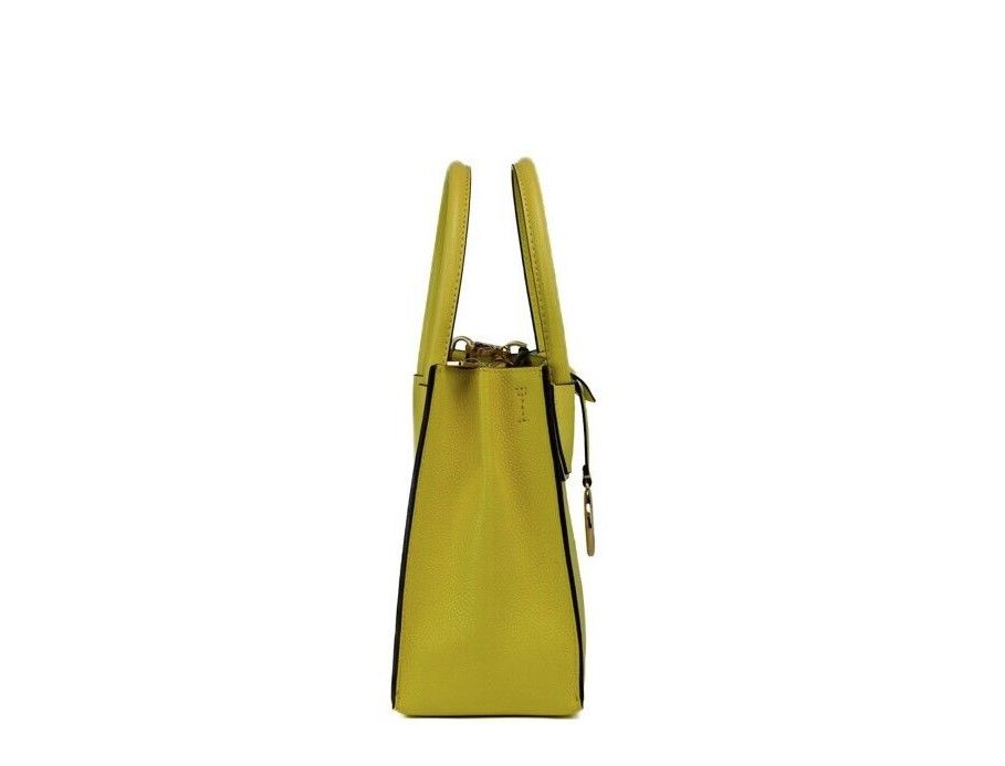 Michael Kors Mercer Medium Sunshine Pebble Leather Messenger Crossbody Handbag