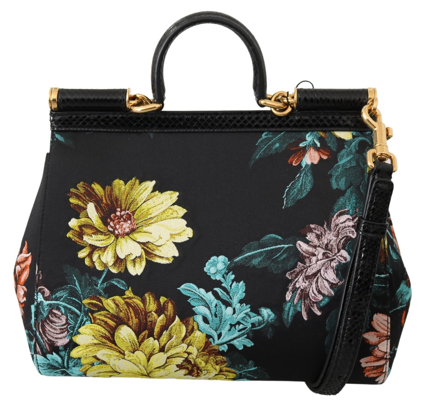 Dolce & Gabbana Elegant Floral Sicily Shoulder Bag