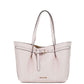 Michael Kors Emilia Large East West Powder Blush Pebbled Leather Tote Handbag Pink