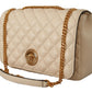 Versace Elegant White Nappa Leather Shoulder Bag