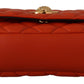 Versace Elegant Red Nappa Leather Crossbody Bag