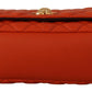 Versace Elegant Red Nappa Leather Shoulder Bag