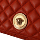 Versace Elegant Red Nappa Leather Shoulder Bag