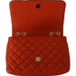 Versace Elegant Red Nappa Leather Shoulder Bag