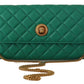 Versace Elegant Emerald Evening Shoulder Bag