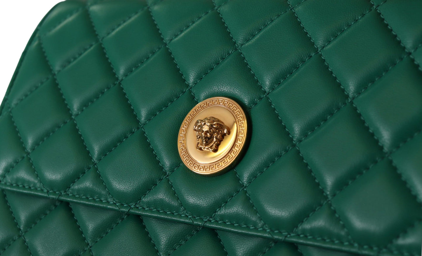 Versace Elegant Emerald Evening Shoulder Bag