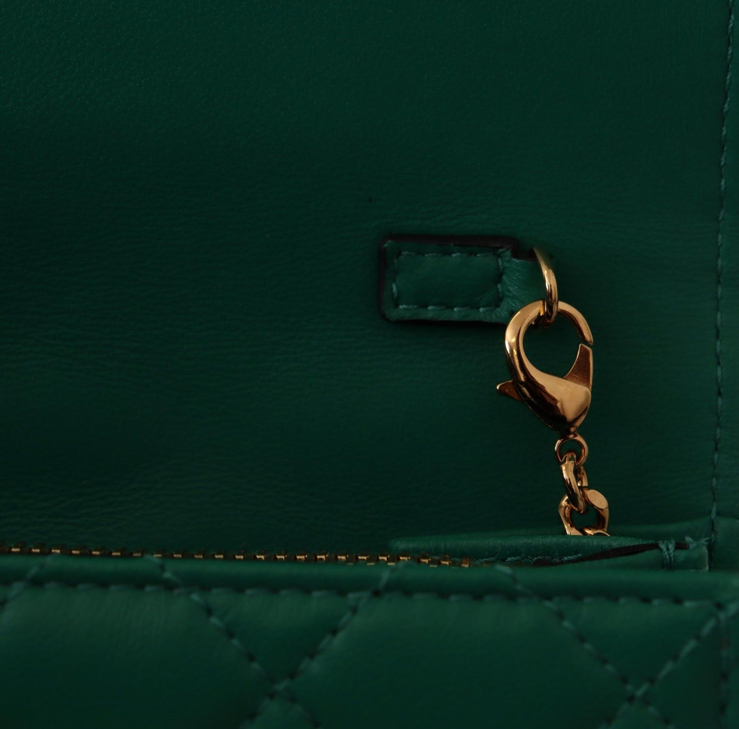 Versace Elegant Emerald Evening Shoulder Bag