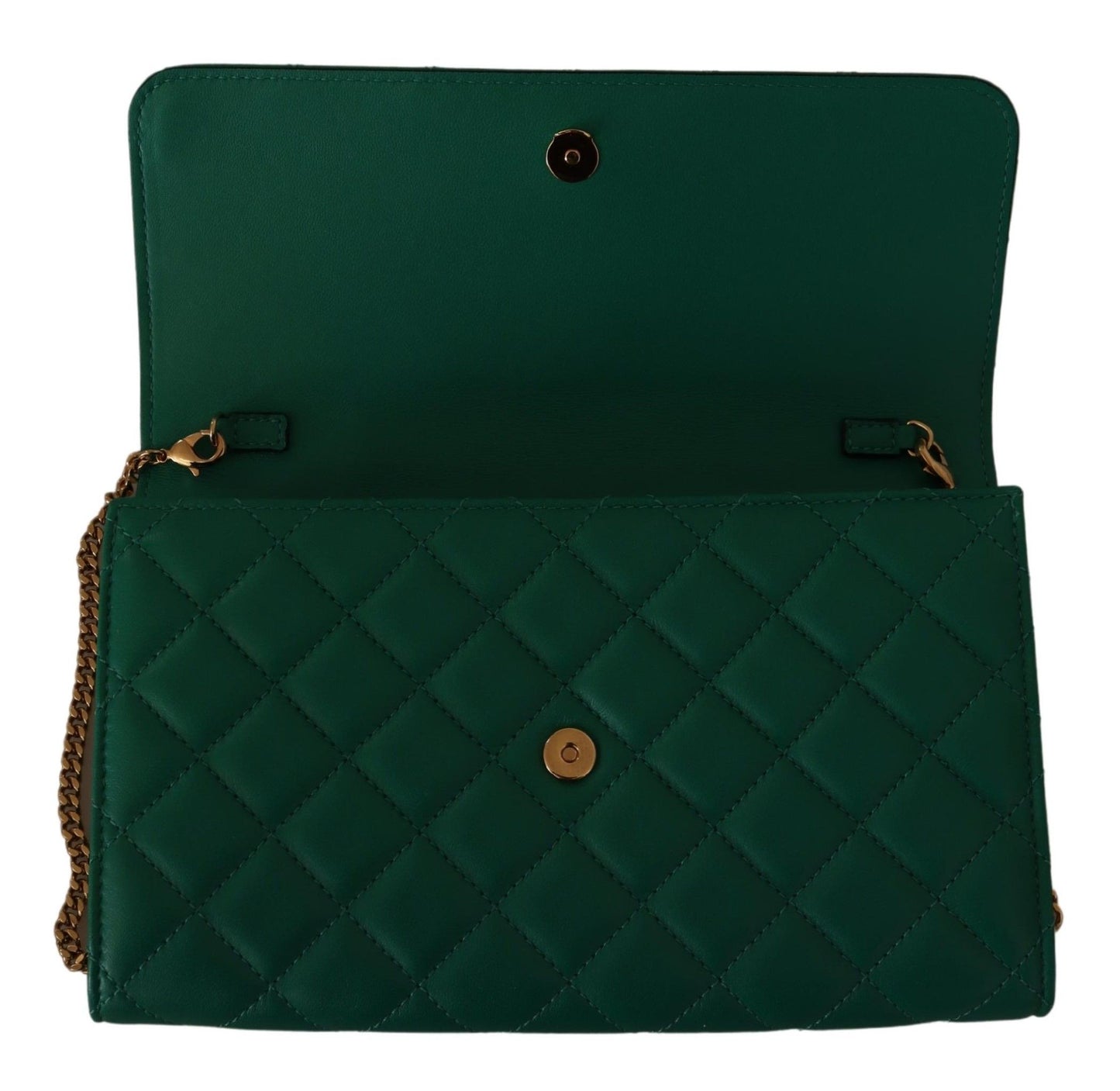 Versace Elegant Emerald Evening Shoulder Bag