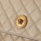 Versace Elegant White Nappa Leather Evening Shoulder Bag