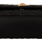 Versace Elegant Black Nappa Leather Shoulder Bag