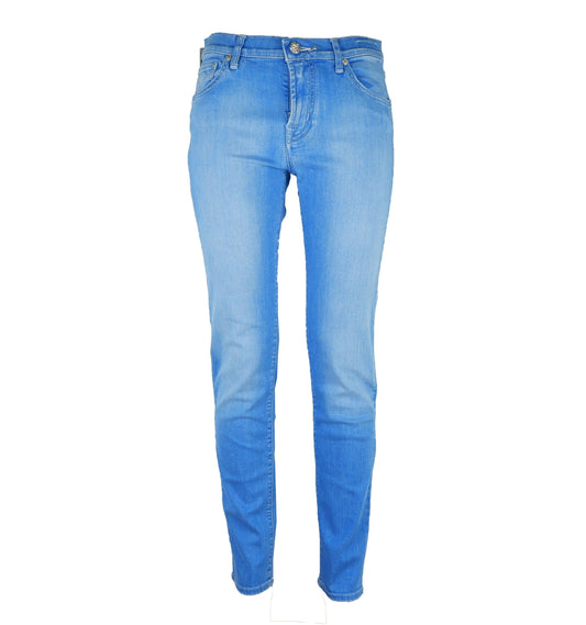 Jacob Cohen Light Blue Cotton Women Jean