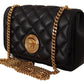 Versace Elegant Quilted Nappa Leather Shoulder Bag