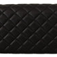 Versace Elegant Black Nappa Leather Evening Bag