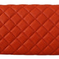 Versace Red Nappa Leather Evening Shoulder Bag