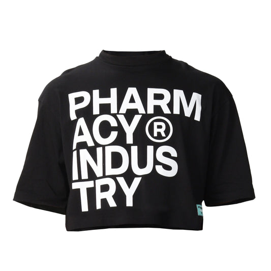 Pharmacy Industry Black Cotton Women T-Shirt