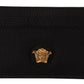 Versace Elegant Black Leather Card Holder