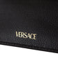 Versace Elegant Black Leather Card Holder