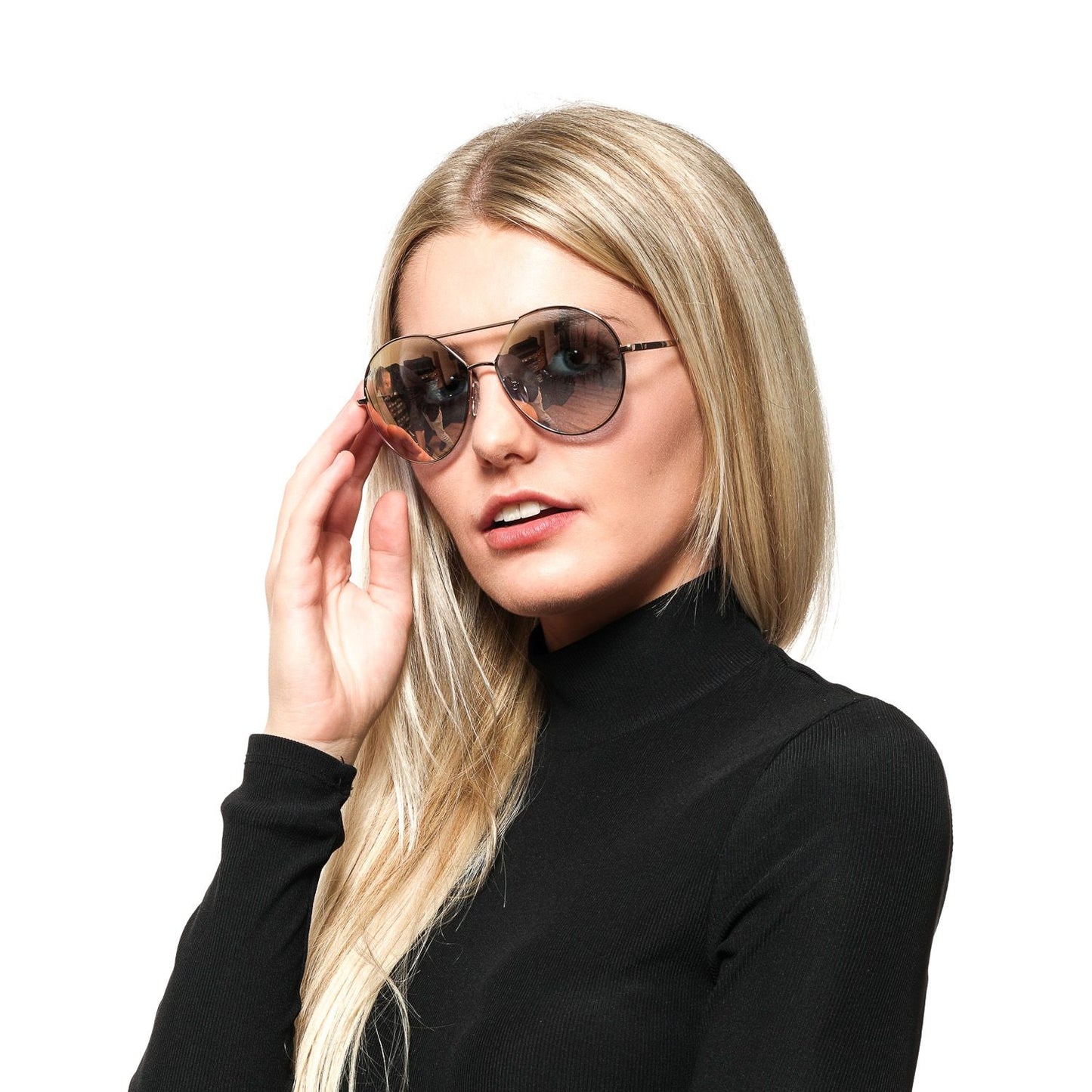 Web Rose Gold Women Sunglasses