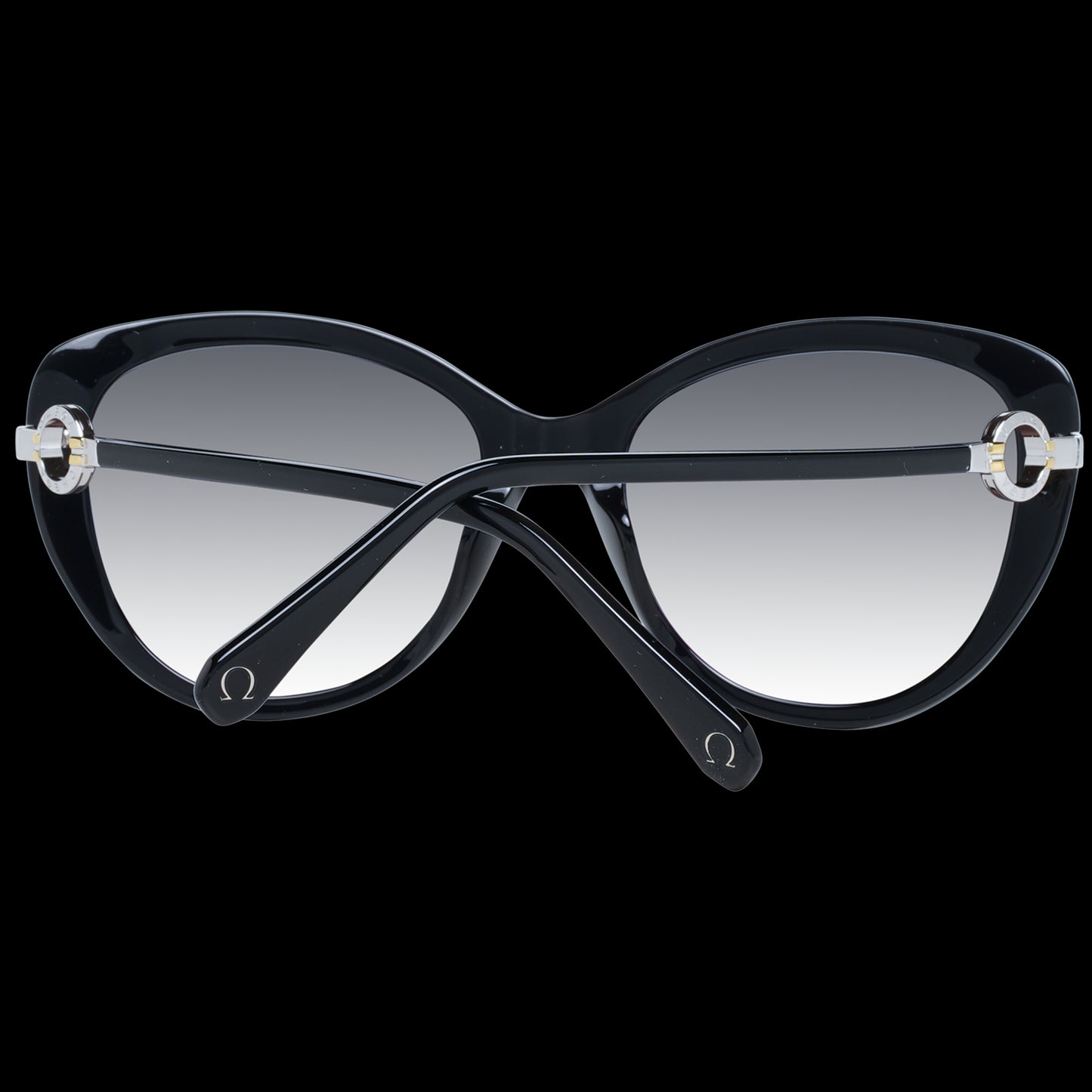 Omega Black Women Sunglasses