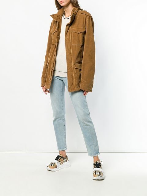 Herno Brown Cotton Women Jacket