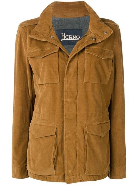 Herno Brown Cotton Women Jacket