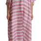 Dolce & Gabbana Silken Striped Kaftan Tunic Dress - Exclusive Design