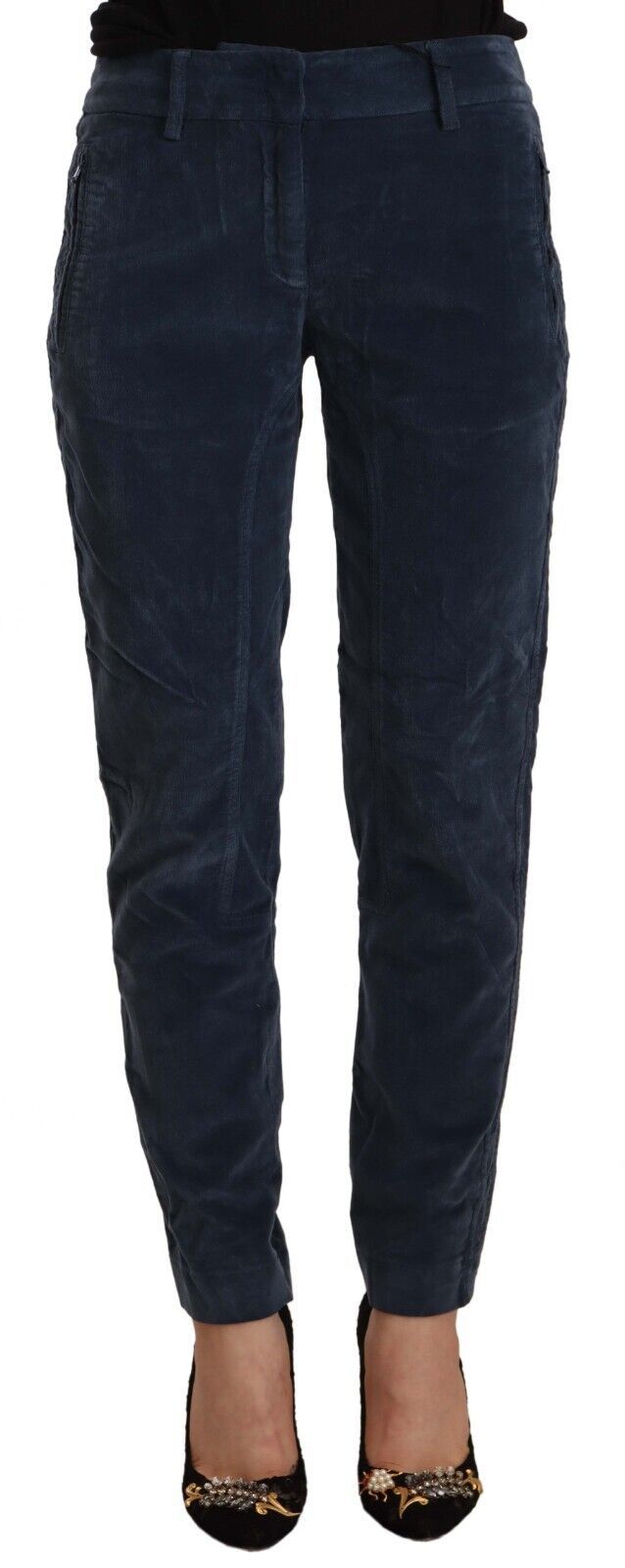 Peserico Elegant Tapered Cotton Blend Pants