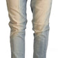 Acht Chic Light Blue Skinny Cotton Jeans