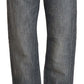 Acht Chic Gray Washed Straight Cut Jeans