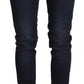 Acht Chic Low Waist Skinny Denim in Blue