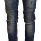 Acht Chic Blue Washed Skinny Denim Serenade