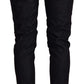 Acht Chic Low Waist Skinny Black Jeans