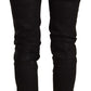 Acht Slim-Fit Cotton Blend Black Jeans