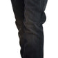 Acht Sleek Black Washed Skinny Jeans