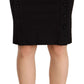 GF Ferre Chic High-Waisted Pencil Skirt in Black