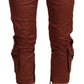 Just Cavalli Elegant Cropped Mid Waist Cotton Pants