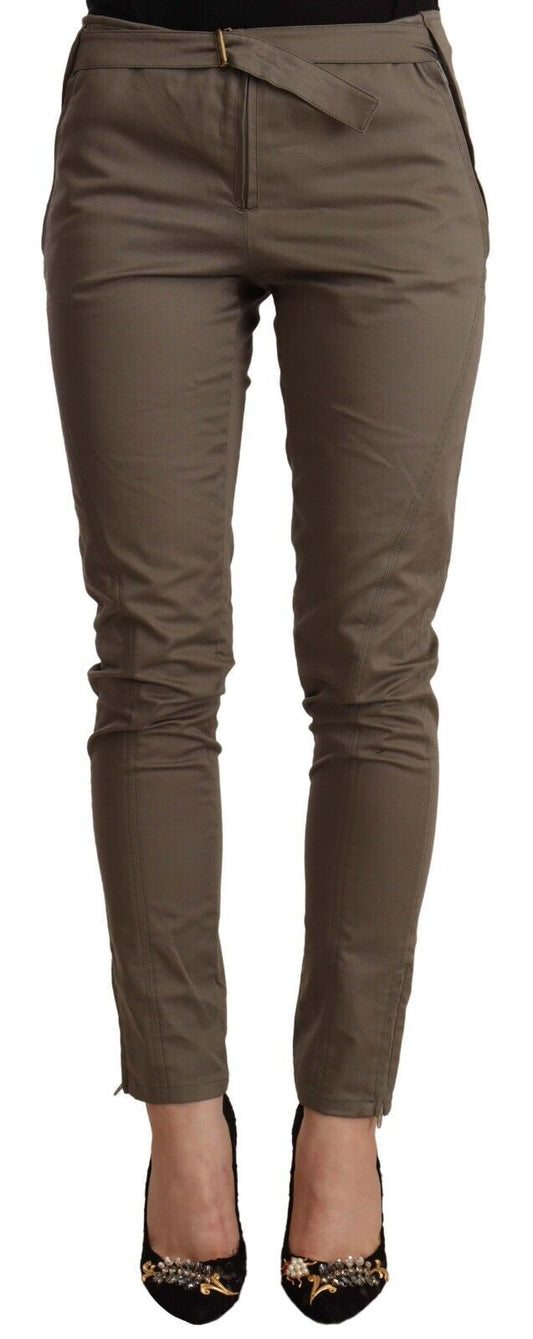 Just Cavalli Elegant Slim Fit Cotton Blend Pants