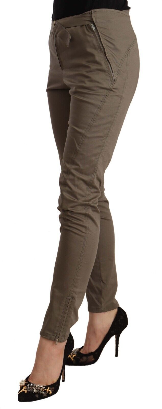 Just Cavalli Elegant Slim Fit Cotton Blend Pants